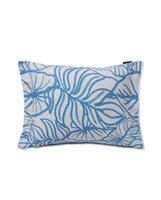 Lexington White/Blue Printed Cotton Sateen Pillowcase