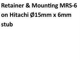 MRS-6 RET&HIT STUB MNT,15MM DI