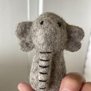 Fingerdockor set Lejon-Apa-Elefant Afroart