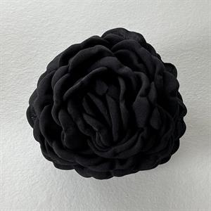 Three M Hair Claw with Flower Big, Black