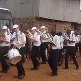 Marching in Kibera