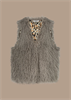 Summum Woman Gilet Faux Fur, Clay