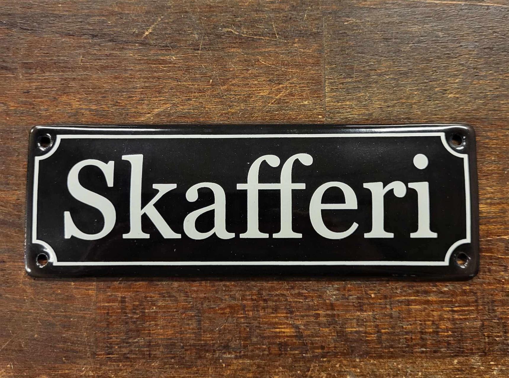 Emaljskylt Skafferi