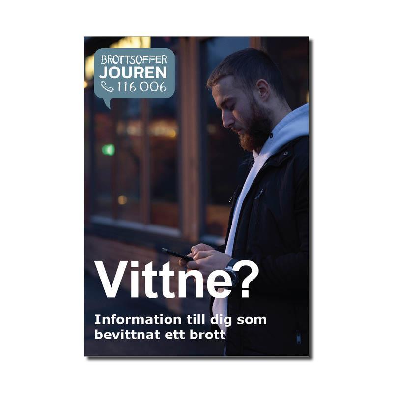 Informationsfolder A5 - Vittne?