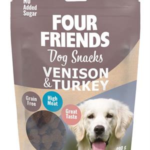 Four Friends Dog Snacks Venison & Turkey 200 g