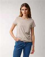 Lexington Ashley Jersey Tee, Light Brown Melange