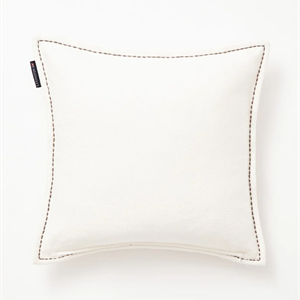 Lexington Message Twill Pillow Cover In Heavy Cotton, White/Gray