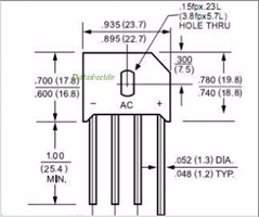 RS606 Likeretter 560V, 6A -AA+ 