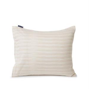 Lexington Beige Striped Organic Cotton Sateen Pillowcase