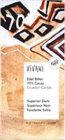 Suklaalevy Vivani tumma 70 % 100 g, luomu