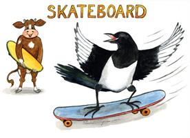 Skateboard 7x9