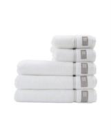 Lexington Hotel Towel 30 x 50 cm, White/Beige