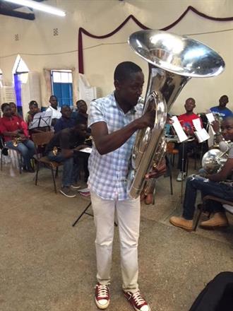 New Eb Tuba for Kibera Citadel Band