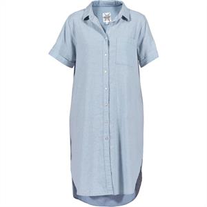Blue Juliana Cotton/Linen Dress, Heaven