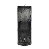 Riviera Maison Pillar Candle ECO Black 7 x 18 cm