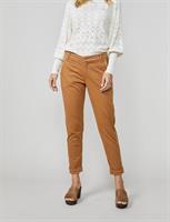 Summum Woman Chino Pant comfy soft Cotton, Walnut