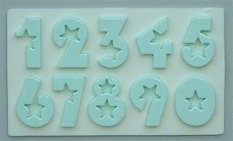 Silikonform AM Numbers Stars 18mm (AM093)