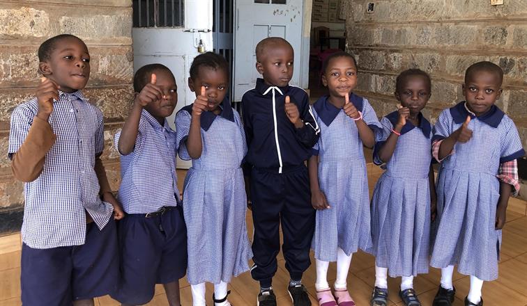 Our sponsored children at Kibera Nursary School