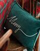 Lexington Merry Cotton Velvet Pillow, Green