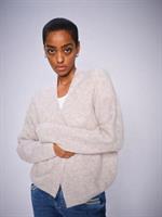 Mos Mosh Thora Relax Knit Cardigan, Feather Gray