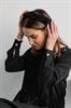 Gauhar Headband Helsinki Atelier Braided Velvet, Black