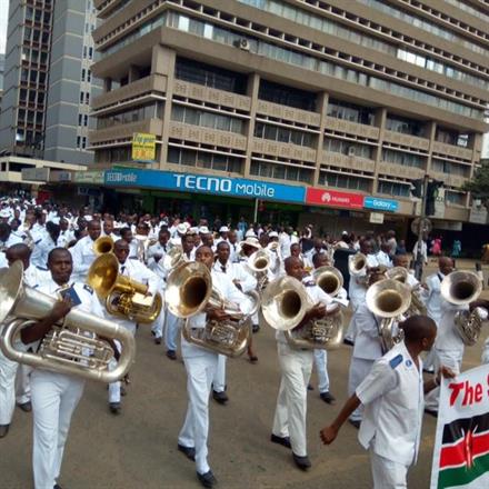 Marching for peace