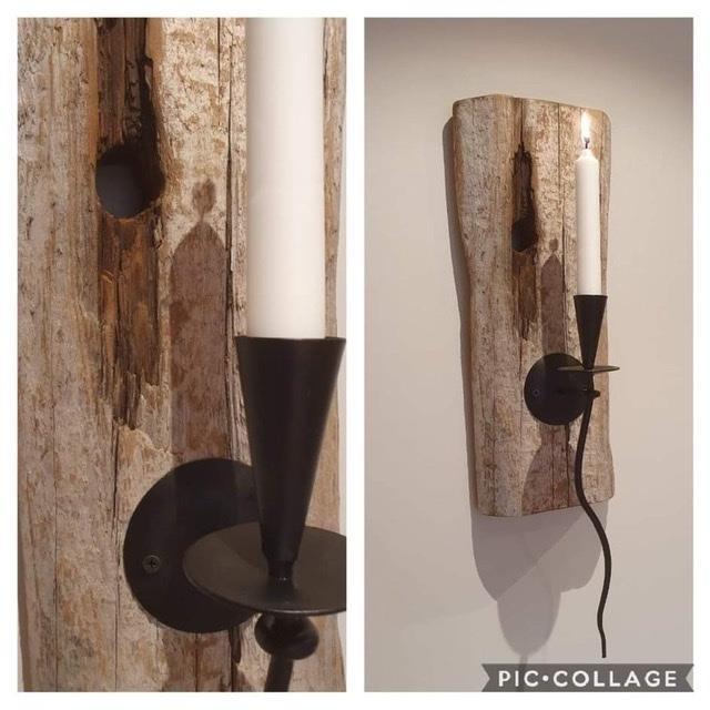 Väggljusstake drivved 2