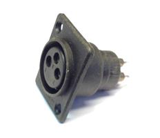 XLR CHASSIS, HUN, 3-PINS  (BRUKT)