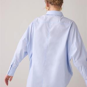 Summum Woman Blouse with fancy buttons, blue
