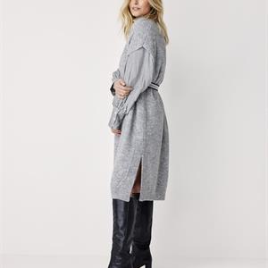 Summum Woman Alpaca Wool-blend Spencer Dress, Light Grey Melange
