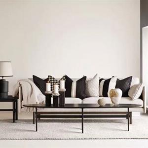 Zelected By Houze Pillowcase 5th Avenue, Offwhite/Black