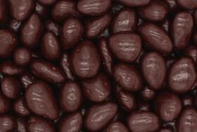 Tummalla suklaalla päällystetyt paahdetut mantelit, reilunkaupan 125 g, luomu