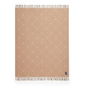 Lexington Signature Star Recycled Wool Throw, Beige/White