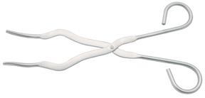 NI PLATED STEEL CRUC TONGS, EA