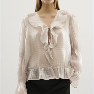 Karen By Simonsen Rafaella Blouse, Simply Taupe