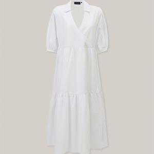 Lexington Adina Organic Cotton Seersucker Dress, White