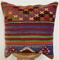 Anatolian kilim cushion cover 60 x 60