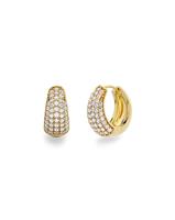 Edblad Shaped Hoops Sparkle Gold