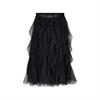 Summum Woman Skirt Mesh, Black
