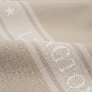 Lexington Icons Cotton Jacquard Star Kitchen Towel, Beige /White
