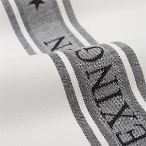 Lexington Icons Cotton Jacquard Star Kitchen Towel, White/Black