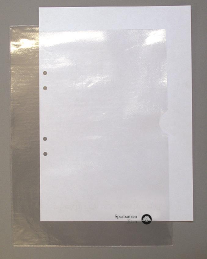 Aktmapp, transparent plast 0,12 mm