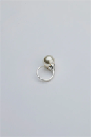 Bow19 Details Pearl Ring Silver