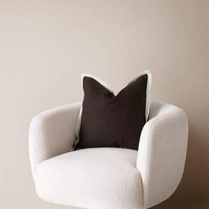 Zelected By Houze Pillowcase Lauren, Black Linen