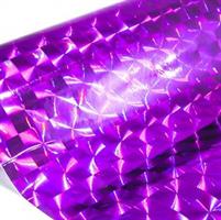 Holografisk folie teip lilla cube ca 5x30cm