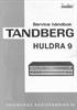 Servicemanual til Huldra 9, PDF, Norsk, 27s
