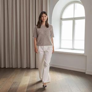 Original Story Ariel short sleeve sweater, Greige