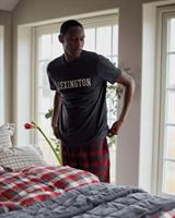 Lexington Brooklin Organic Cotton Flannel Pajama Set, Red / Dk Gray