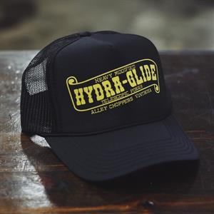 HYDRA-GLIDE BLACK TRUCKER HAT