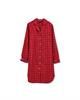 Lexington Avery Organic Cotton Flannel Nightshirt, Red/Beige